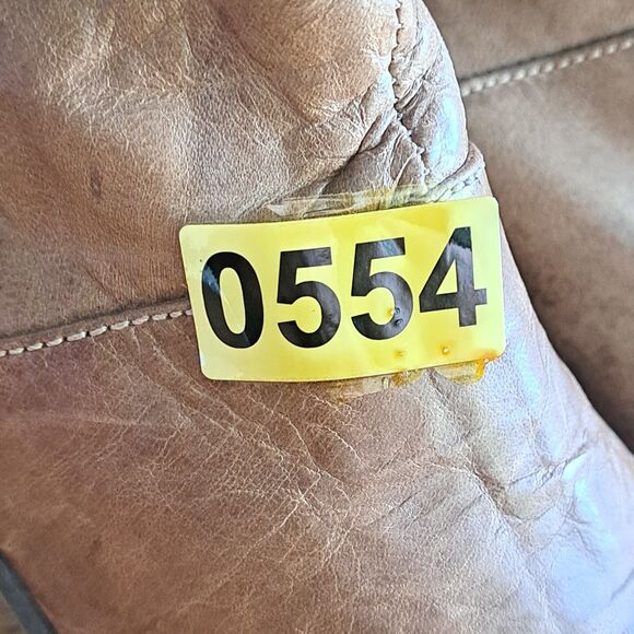 Camper Women’s Brown Leather Ankle Boots Sz 37 Block Heel Crepe Sole Booties - Picture 14 of 14